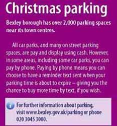 Christmas parking isn't free