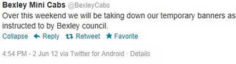 Bexley Cabs on Twitter