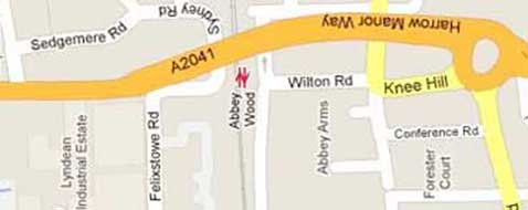 Google maps. Felixstowe Road