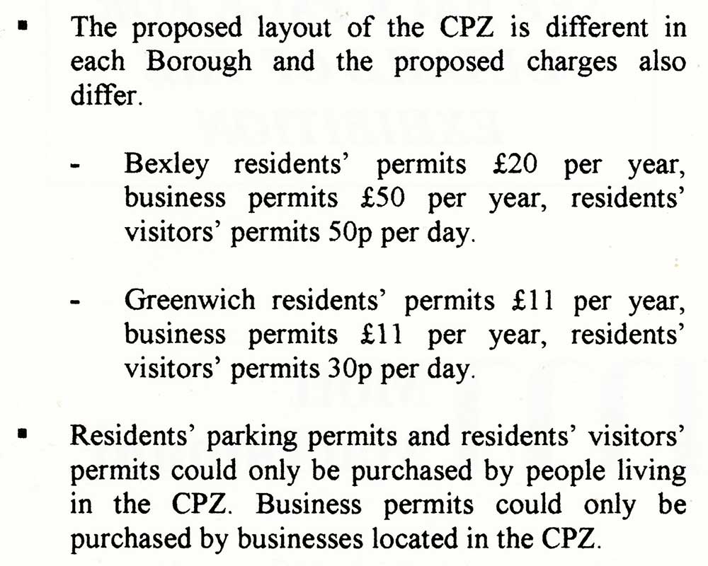 CPZ charges