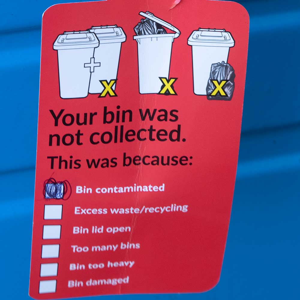 Overfilled bins