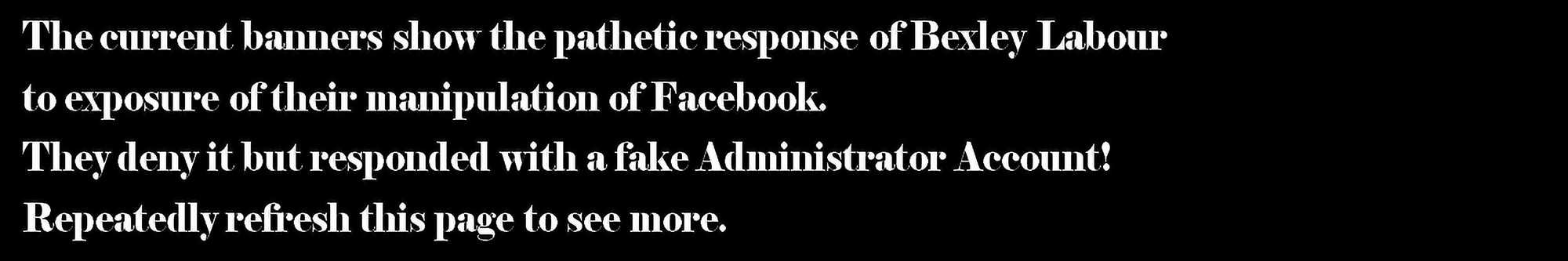 Facebook cretins Banner