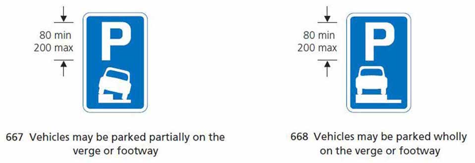 Transport Dept. approved signs