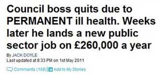 A Daily Mail webpage headline