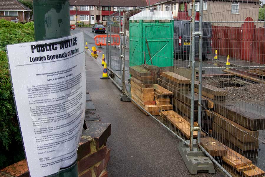 Fossington Road closed