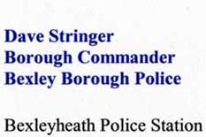 Letter from Commander Stringer