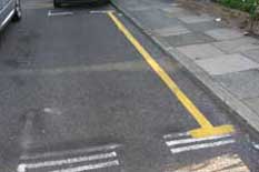 Disabled parking bay