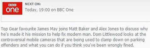 The One Show announcement