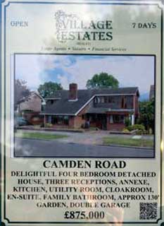 Estate Agent's notice