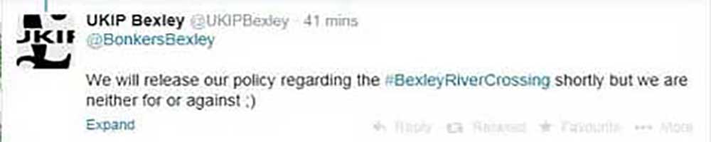 UKIP on Twitter today. Click to enlarge Twitter