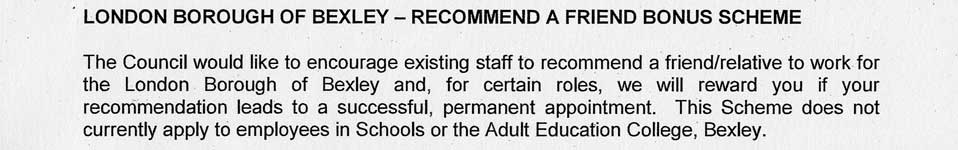 Extract from General Purposes Committee Agenda Bribe