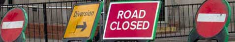 Road closed