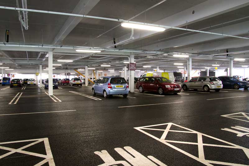 Sainsbury's car park. Click to enlarge Sainsburys