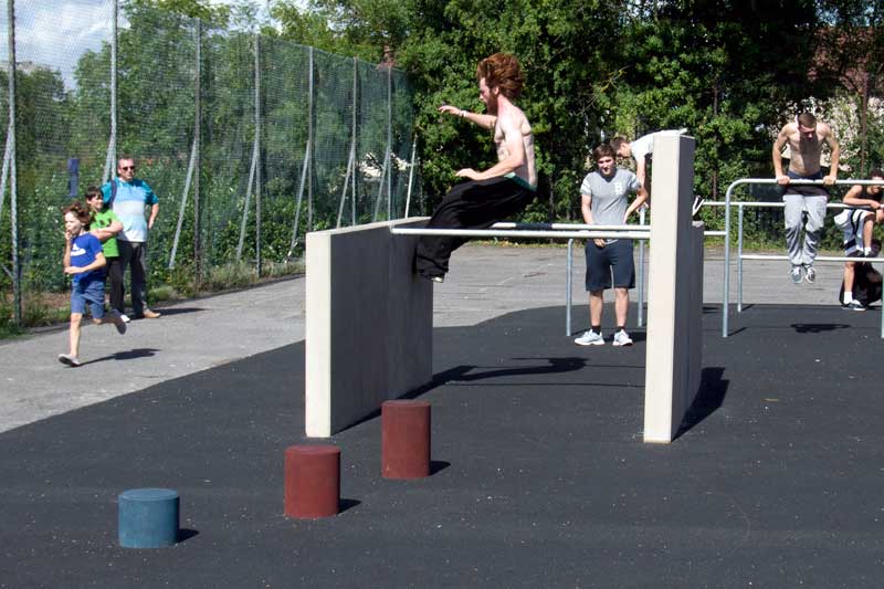 Lesnes Abbey Parkour. Click to enlarge Parkour