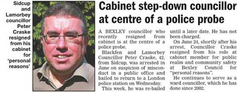 Peter Craske arrested