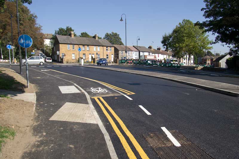 Bourne Road junction. Click for a different view Bourne Road