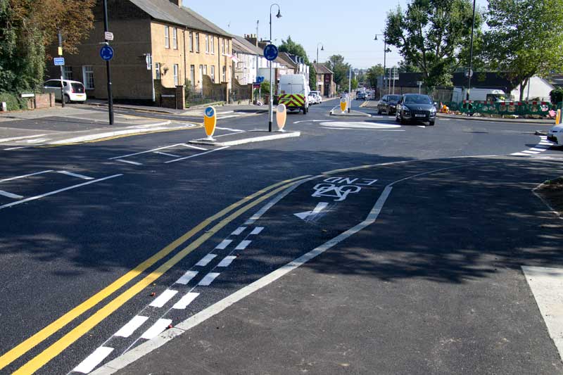 Bourne Road junction. Click to enlarge Bourne Road
