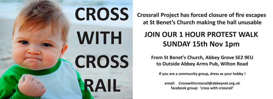 Cross with Crossrail St. Benet's