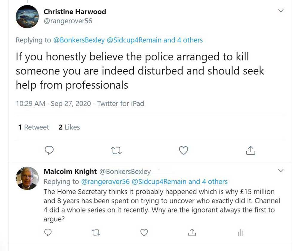 28 September The Loony Left and their tolerance of state violence