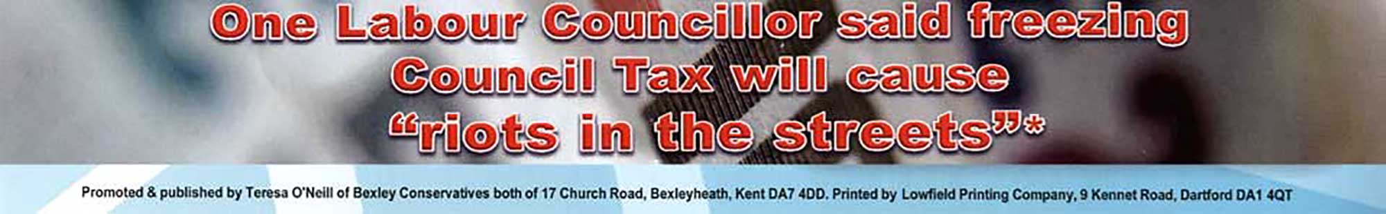 Conservative election leaflet