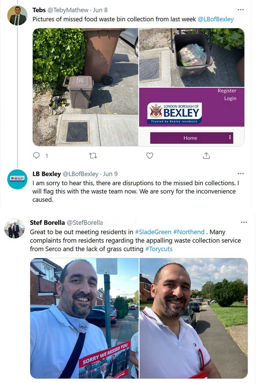 11 June The recurring problem with bin collections in Bexley