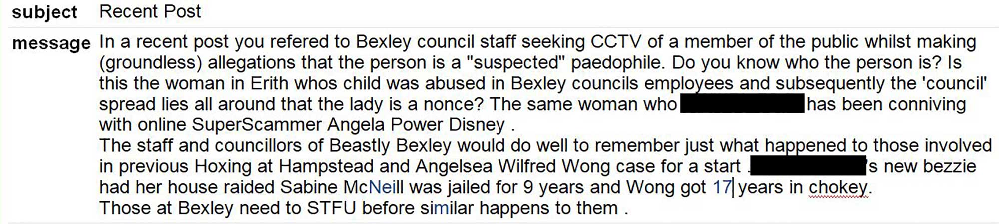 Anonymous email Anonymous email