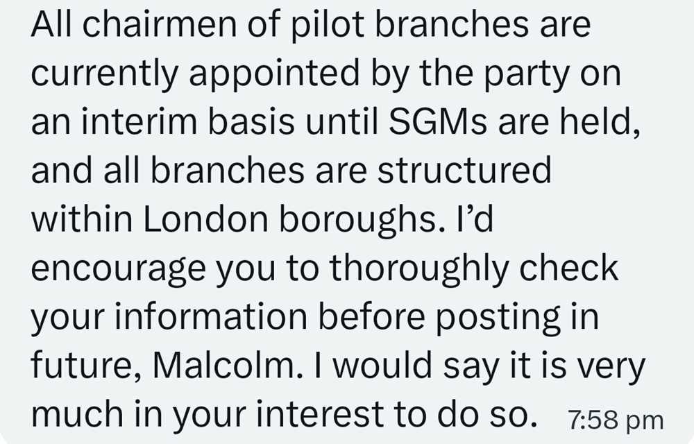 A threat from Reform