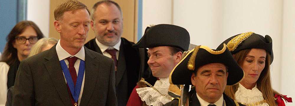 Mayoral procession. Click to enlarge Mayoral procession