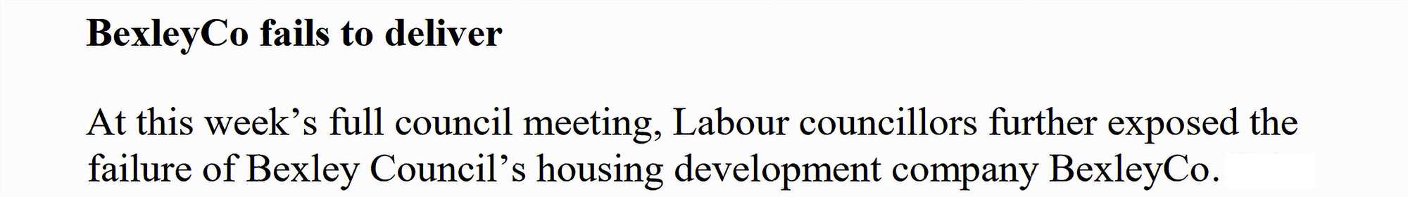 Labour Press Release