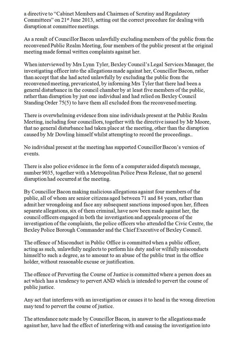 Letter to Hogan-Howe