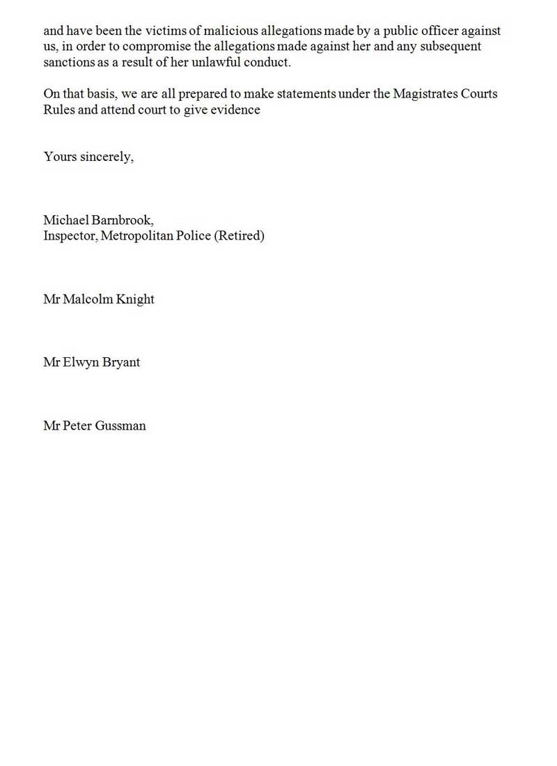 Letter to Hogan-Howe