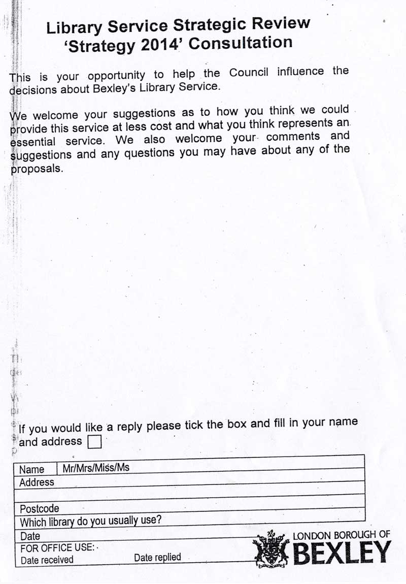 Library consultation