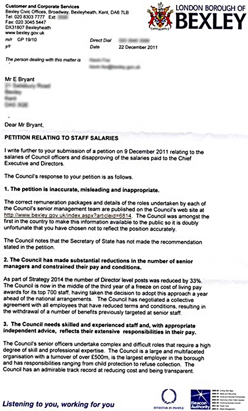 Petition rejection - Page 1