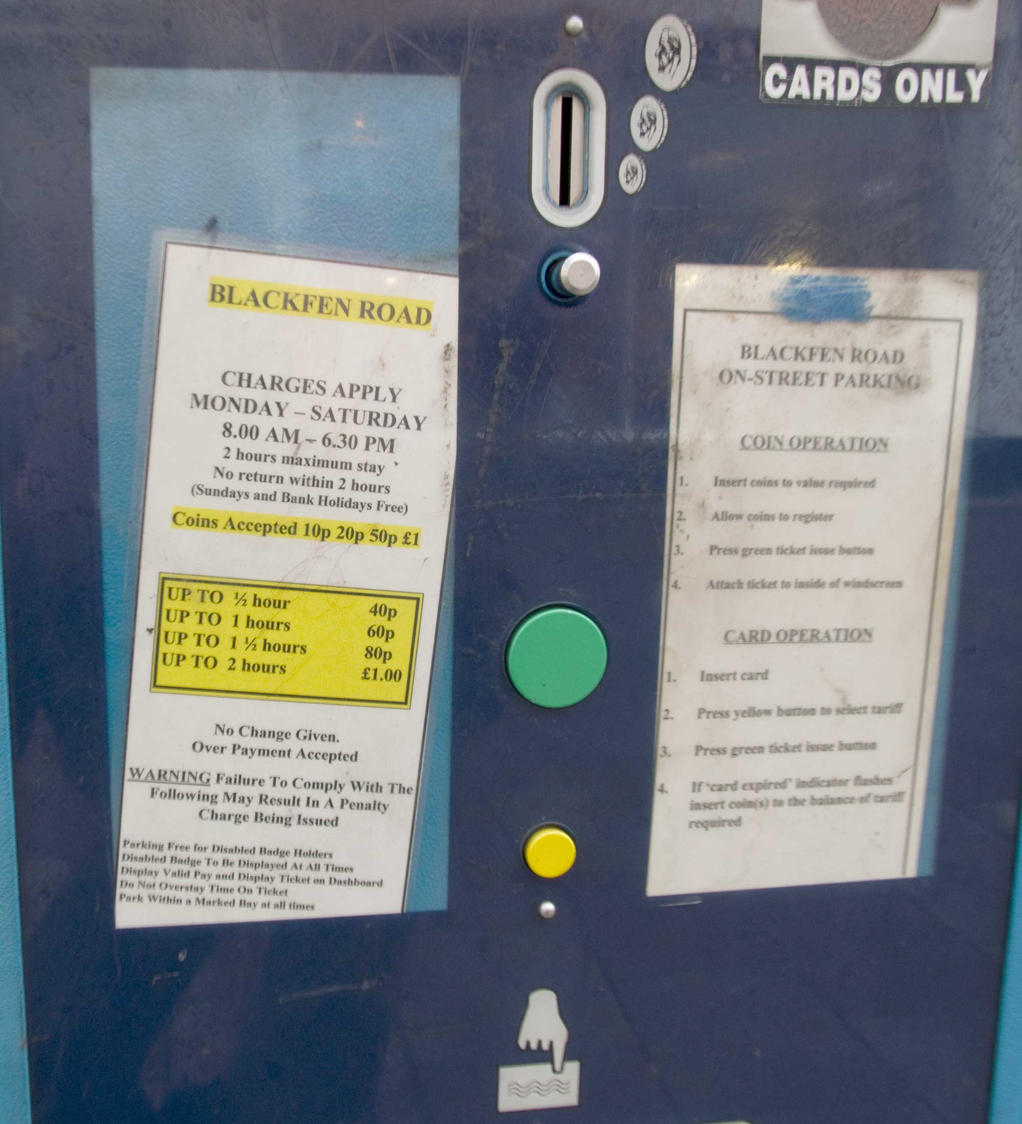 Parking 40p for 30 minutes