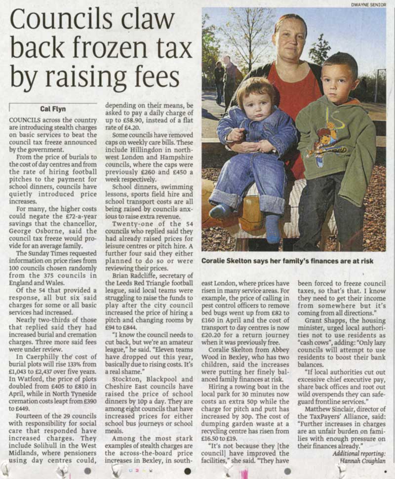 Sunday Times news report