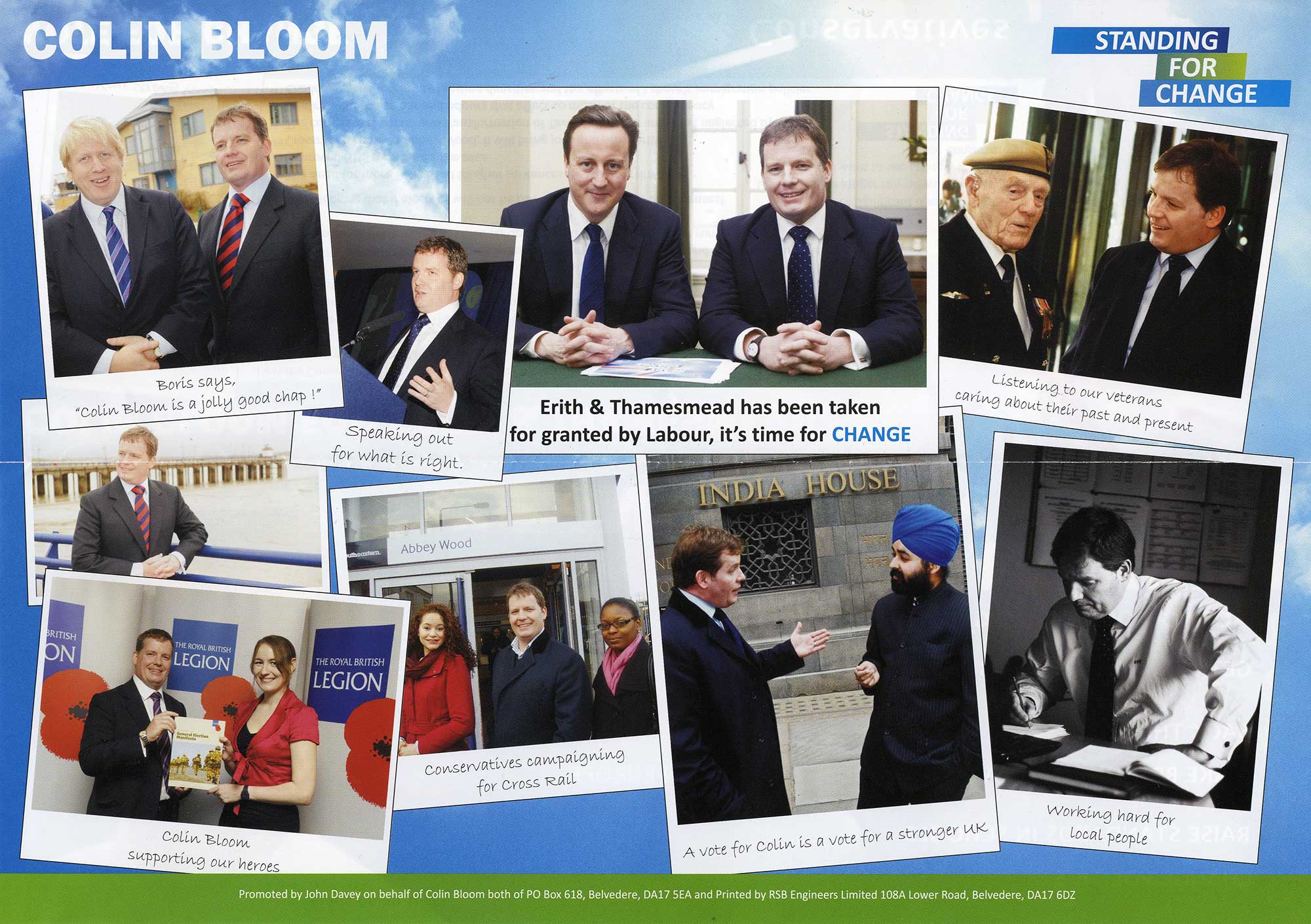 Lesnes Abbey Ward Conservative leaflet